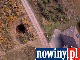 [WIDEO] Wielka dziura w Jankowicach. Zobacz film z lotu ptaka!